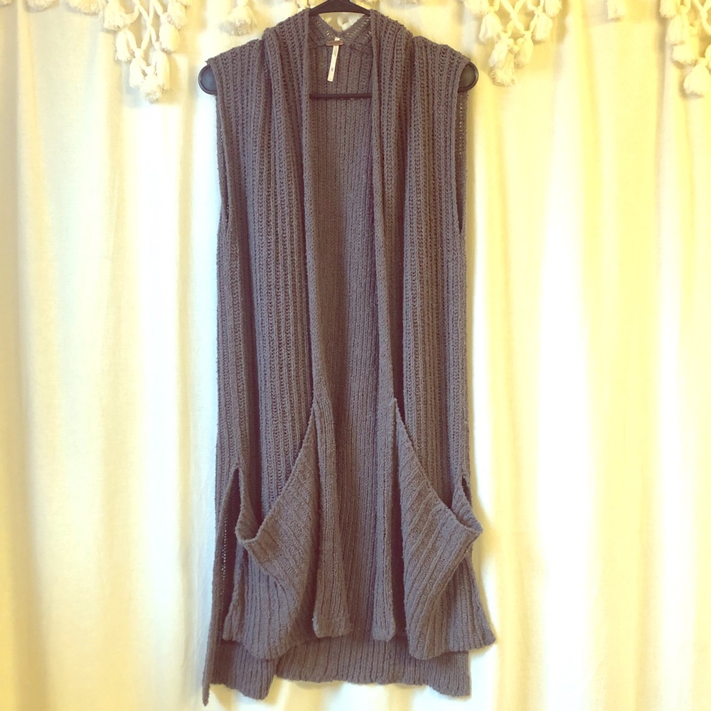 Free People Anywhere Duster Sweater